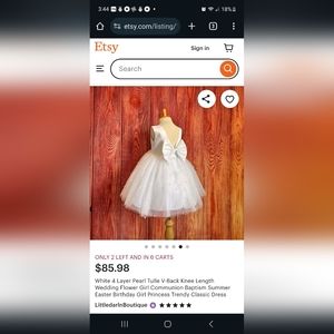 Little girls flower dress